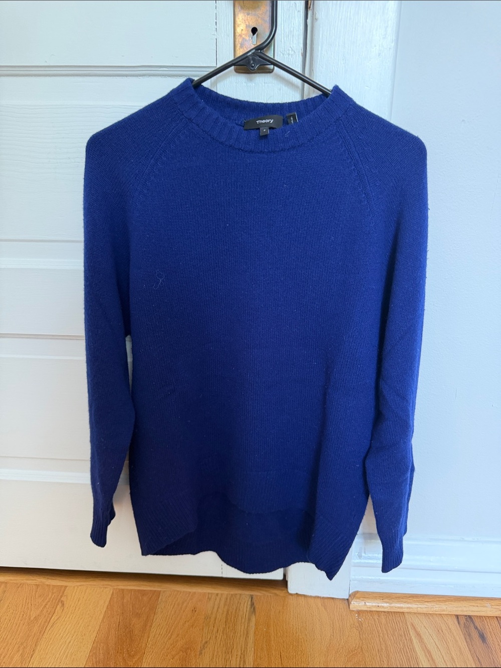 Theory Crewneck Sweater in Deep Blue